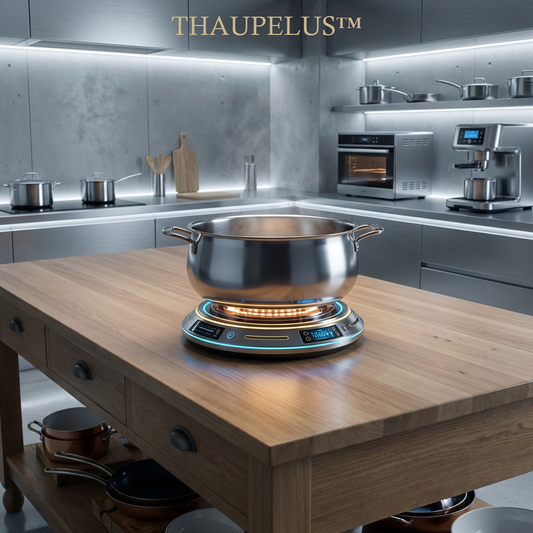 THAUPELUS™ | The "NovaFlux" Commercial-Grade Induction Plinth & Master Vessel